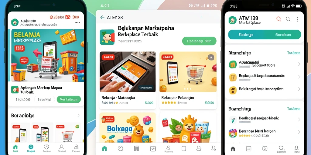 Tampilan antarmuka aplikasi <strong>ATM138</strong> yang menarik dan mudah dinavigasi.