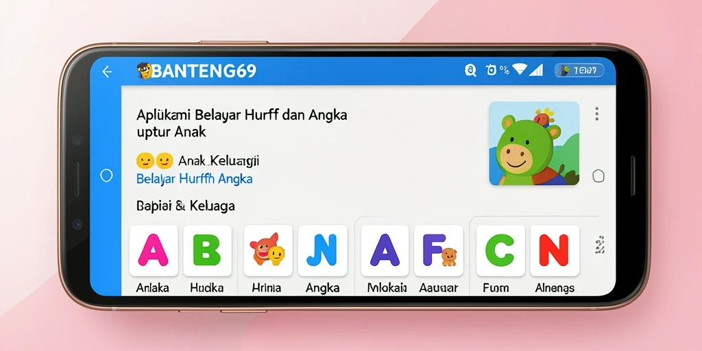 Antarmuka aplikasi BANTENG69 yang ceria dan edukatif.