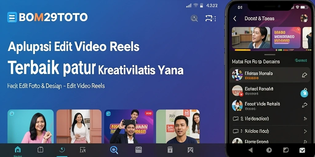 Antarmuka modern dan fungsi editing video yang intuitif.