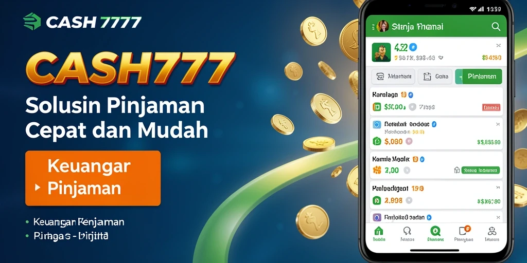 Antarmuka CASH777 yang mudah digunakan untuk pengajuan pinjaman.