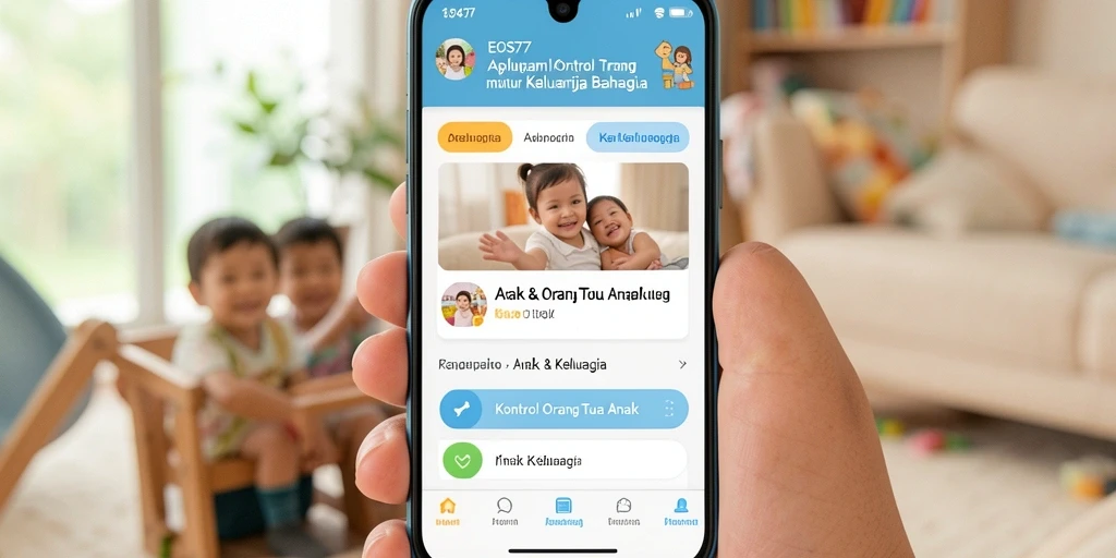 Antarmuka aplikasinya sederhana dan mudah digunakan untuk kontrol orang tua.
