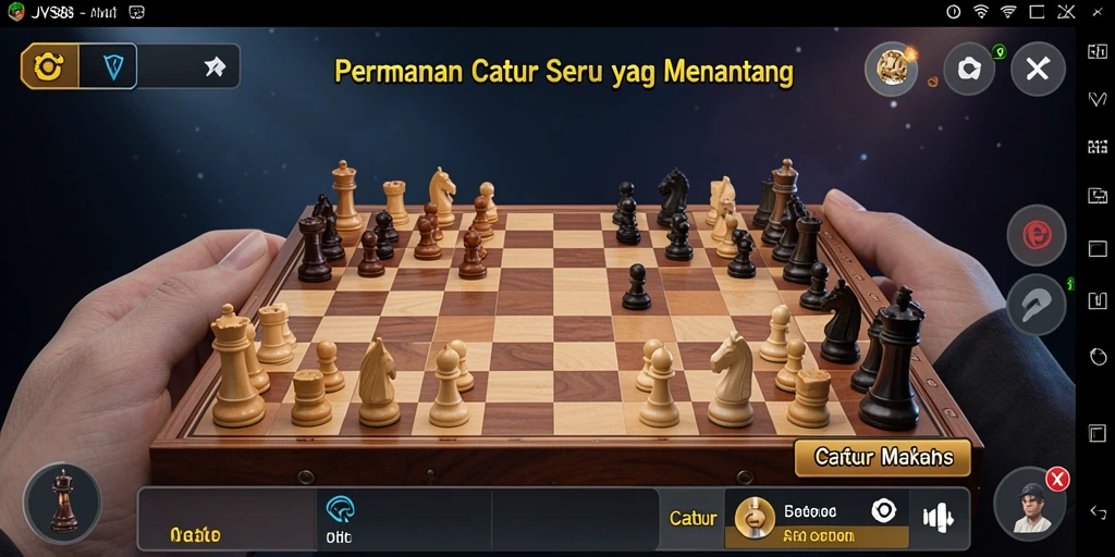 Antarmuka menawan dari game Catur JVS88 yang mendebarkan.