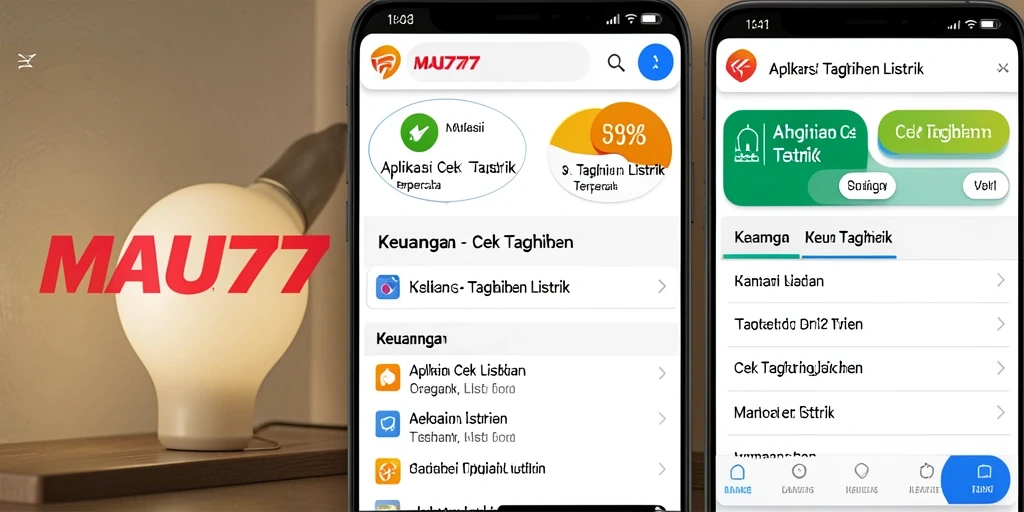 Tampilan antarmuka MAU777 untuk cek tagihan listrik dengan jelas dan informatif.