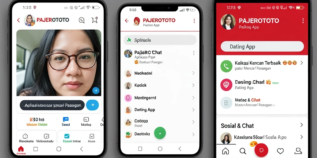 Antarmuka modern PAJEROTOTO dengan fitur menarik untuk berkencan.