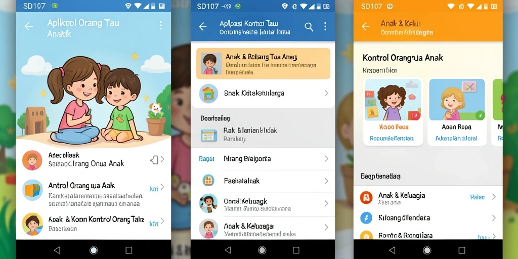 Tampilan antarmuka SD107 yang intuitif dan mudah digunakan.