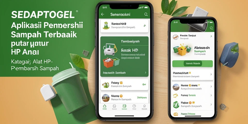 Antarmuka SEDAPTOGEL dengan fitur pembersih sampah yang efisien.