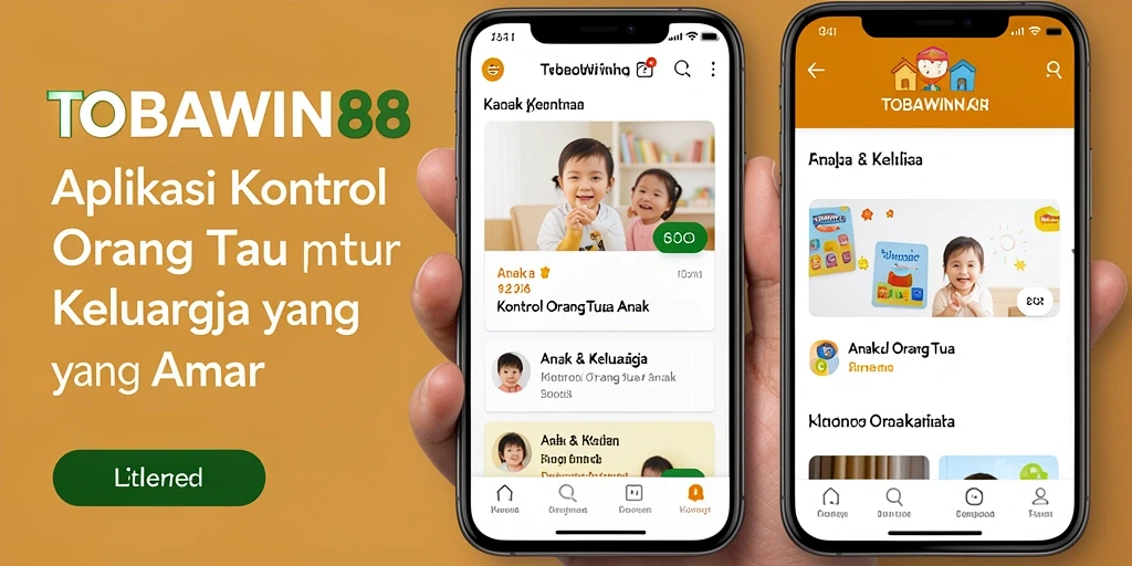 Tampilan antarmuka TOBAWIN88 dengan fitur kontrol orang tua yang mudah dipahami.