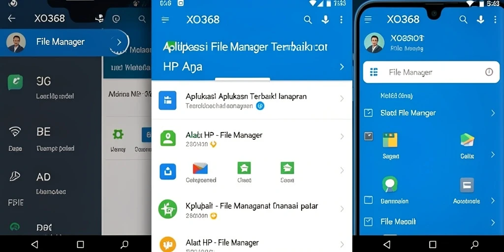 Antarmuka XO368 yang sederhana dan efisien untuk pengelolaan file.
