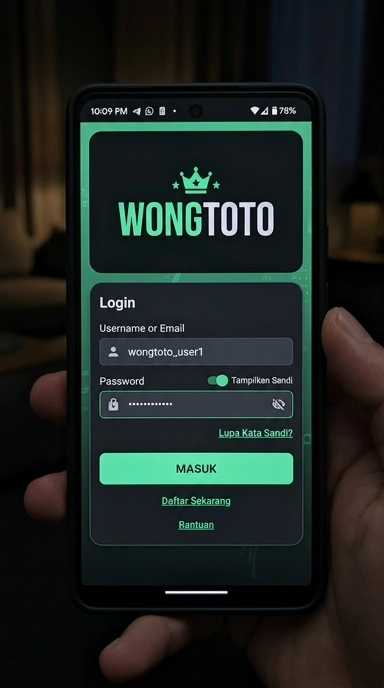 Masuk Akun Wongtoto untuk Pengguna Android Indonesia